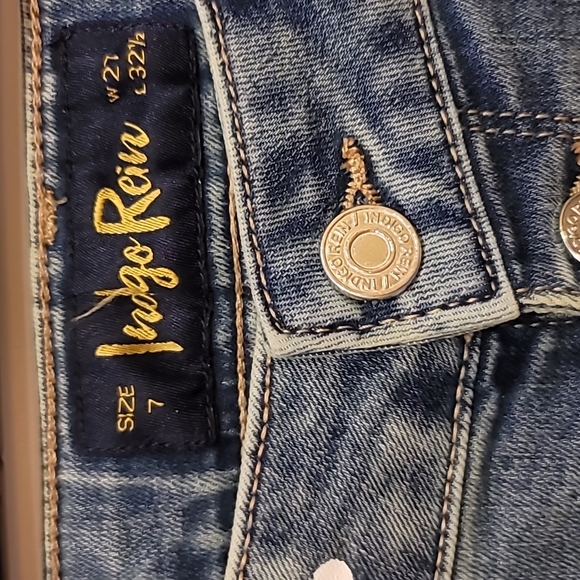 Indigo Rein High Rise Flare Jeans sz 7, NWT - Picture 4 of 7